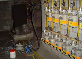 Leak detection in gas pipes