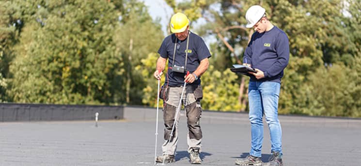 Leak detection in roofs and preventive checks