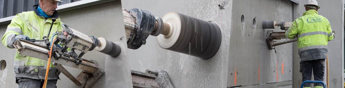 Concrete drillings