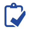 Icon with checkmark on a tasklist