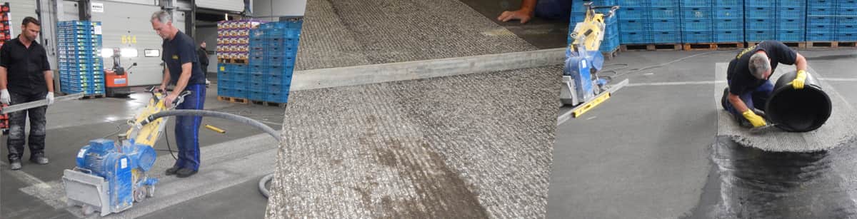 Repairing concrete floors and asphalt