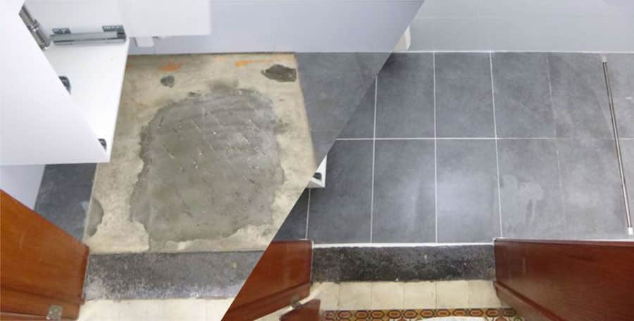 Removal of floor and wall tiles using the TRH technique®